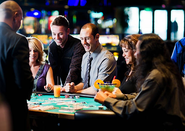 yyre live casino studio with multiple dealer tables